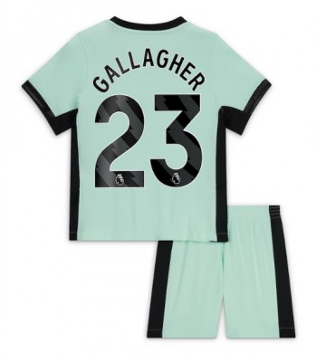 Chelsea Conor Gallagher #23 Tredje trøje Børn 2023-24 Kort ærmer (+ korte bukser)